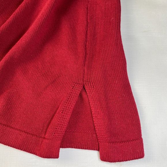 BOB MACKIE Cardigan EMBROIDERED Red Button Up LONG Sweater! FLORAL ART Sz 1X - Picture 14 of 16